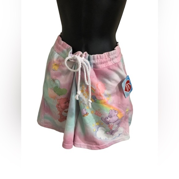Care bears pink green watercolor effect drawstring waist cozy shorts size XL new - Picture 4 of 16